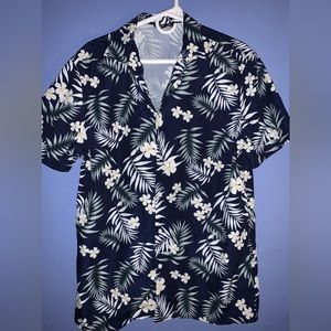Mens Hawaiian Shirt Floral Print